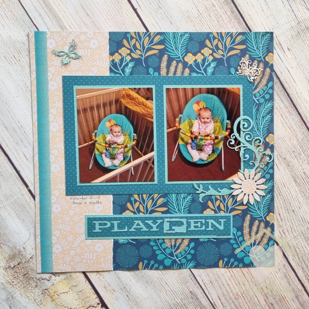 Playpen Baby Scrapbook Inspiration with Craft Sensations Papers