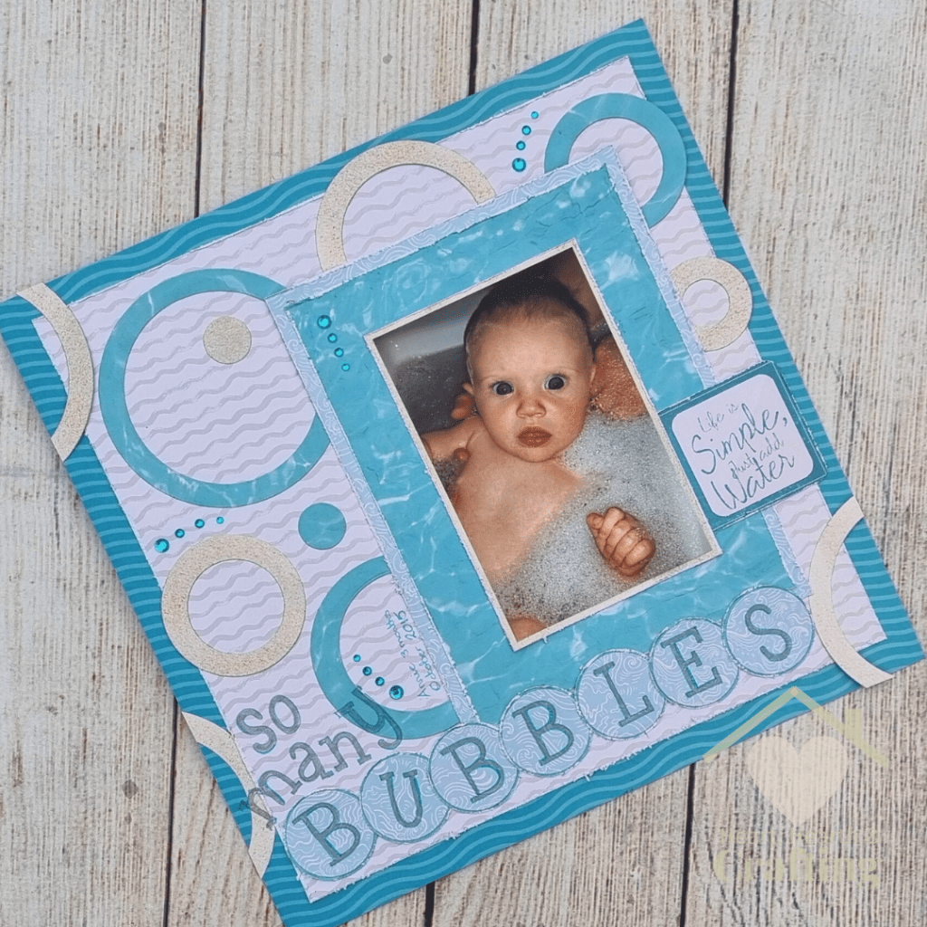 So Many Bubbles - Baby Scrapbook Inspiration