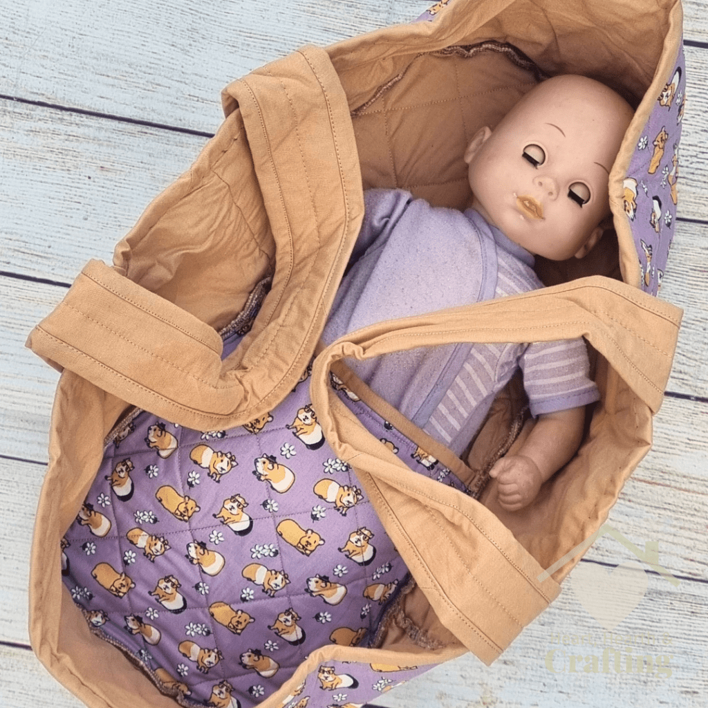 How to Sew a Baby Doll Carry Cot [Free Sewing Pattern]