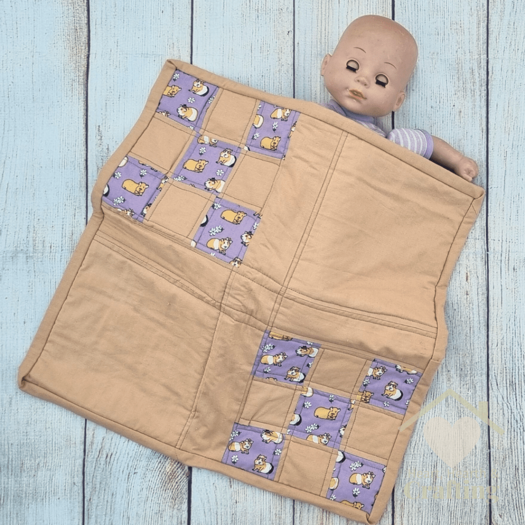 How to Sew a Baby Doll Patchwork Quilt [Free Sewing Pattern]