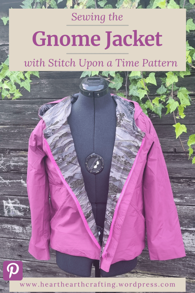 Sewing the Gnome Jacket from Stitch Upon a Time Pinterest Pin