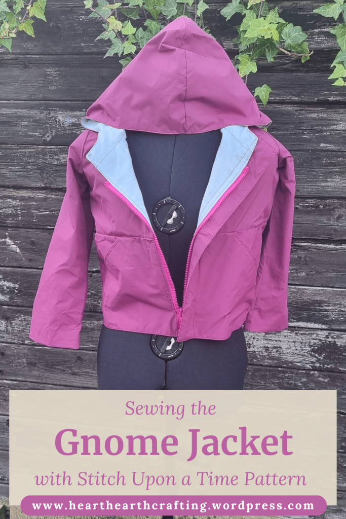 Sewing the Gnome Jacket from Stitch Upon a Time Pinterest Pin
