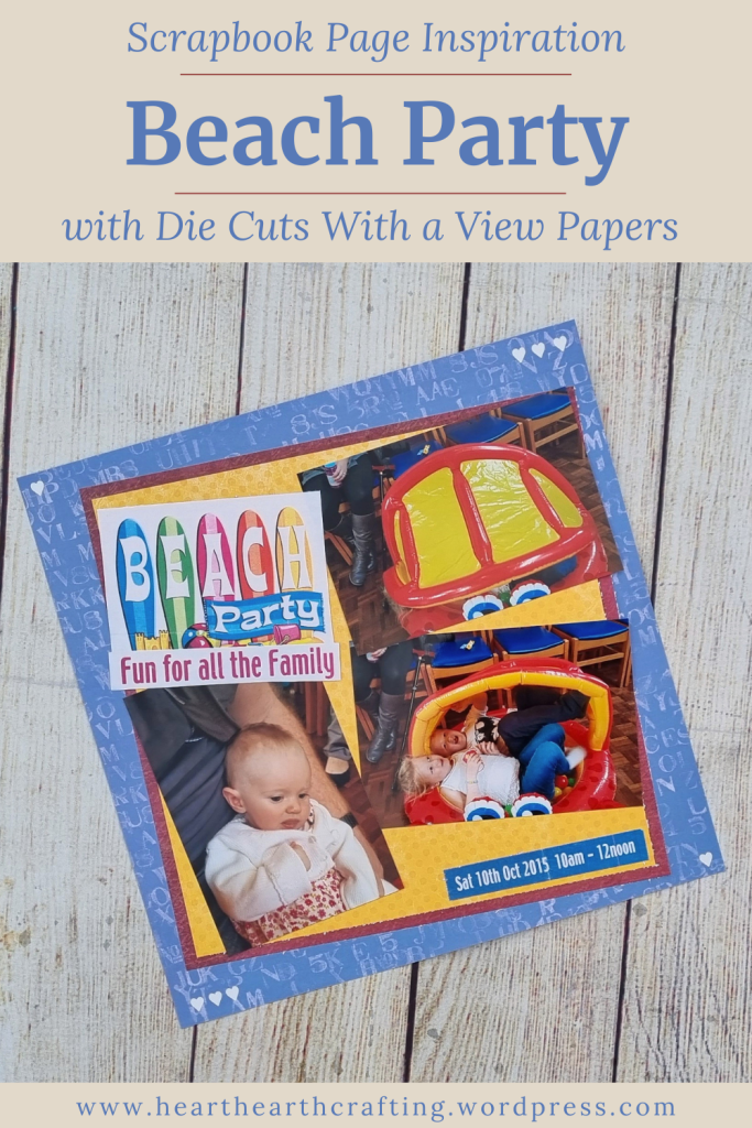 Beach Party - Scrapbook Inspiration Pinterest Pin