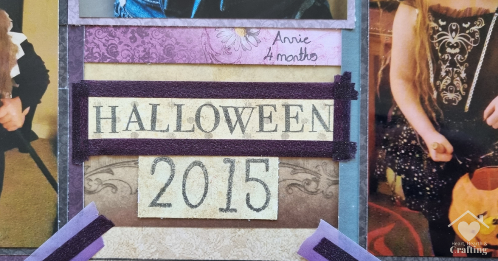 Baby's First Halloween Scrapbook Page