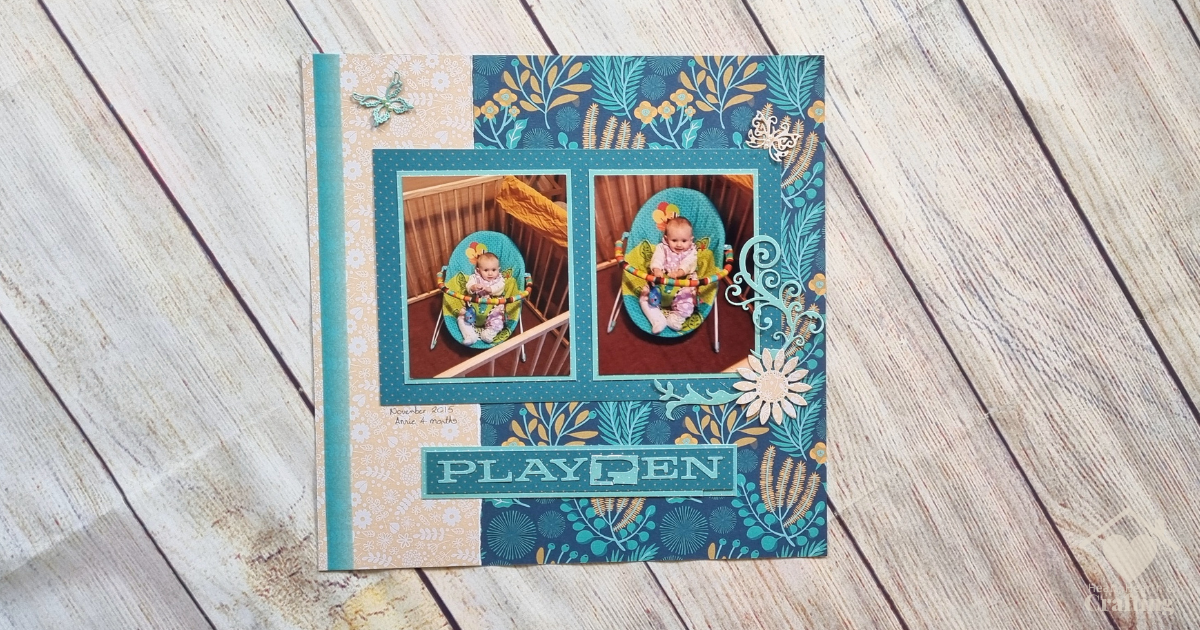 Playpen Baby Scrapbook Inspiration with Craft Sensations Papers