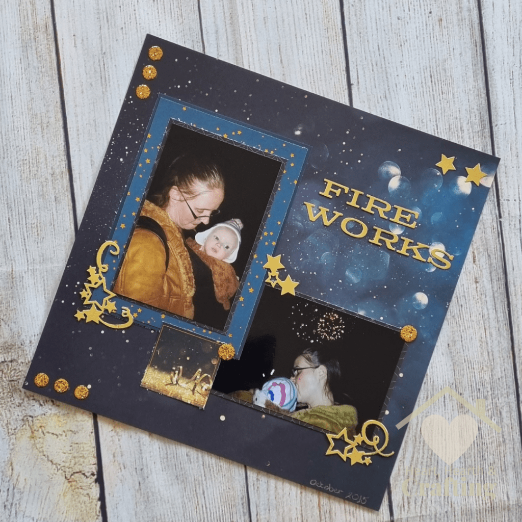 Fireworks Scrapbook Page Inspiration
