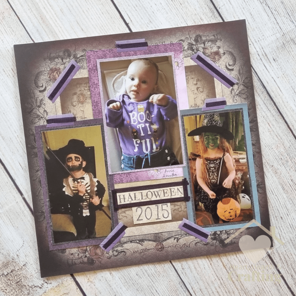 Baby's First Halloween Scrapbook Page