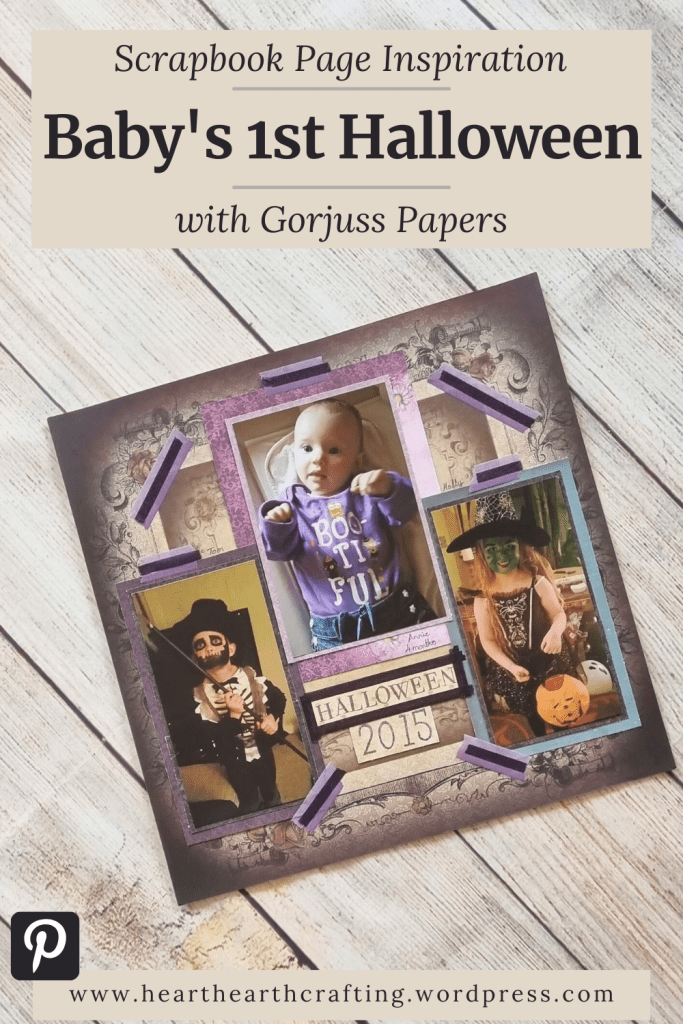 Baby's First Halloween Scrapbook Page Pinterest