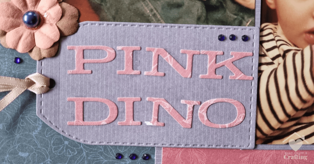 Pink Dinosaur Baby Scrapbook Inspiration