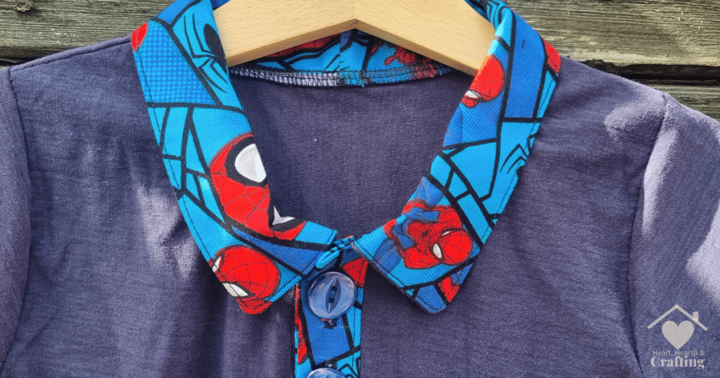 Sewing a Spiderman Shirt on a Budget with Peek-A-Boo Pattern’s Declan