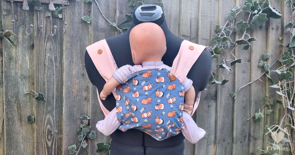 Step by Step Guide to Sew a Baby Doll Carrier [Free Sewing Pattern]