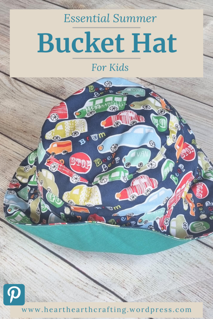 Cars Bucket Hat - Easy Sewing Project Pinterest Pin
