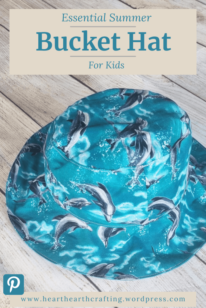 Dolphin Bucket Hat - Easy Sewing Project Pinterest Pin