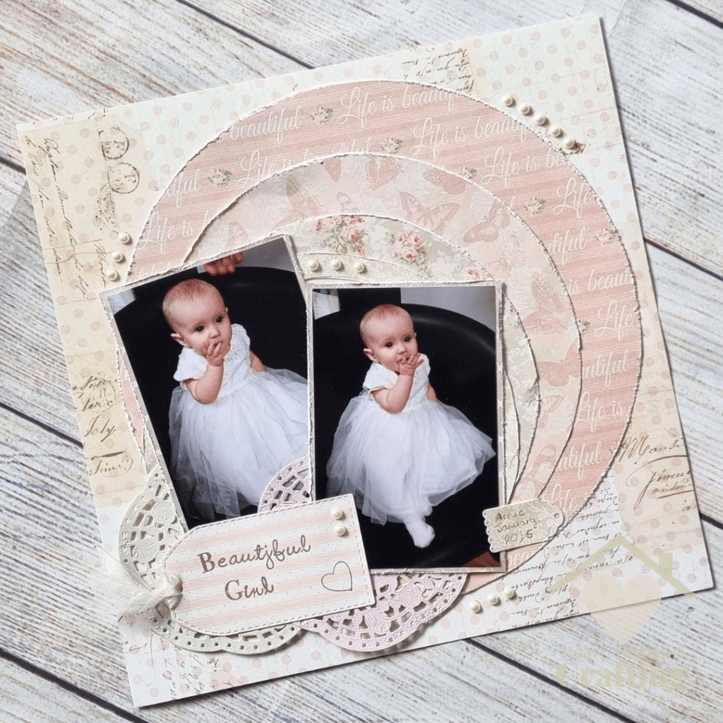 Beautiful Baby Girl - Scrapbook Page Inspiration