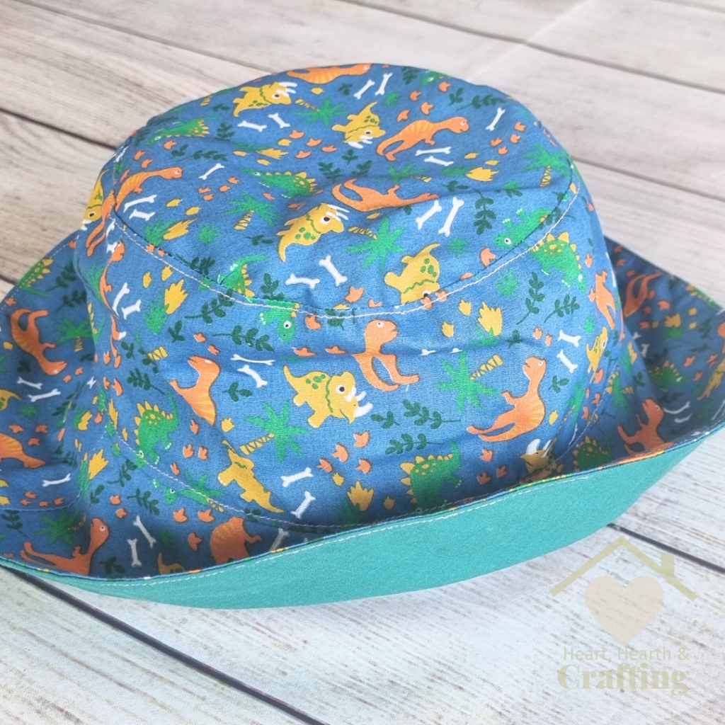 Dinosaur Bucket Hat - Easy Sewing Project