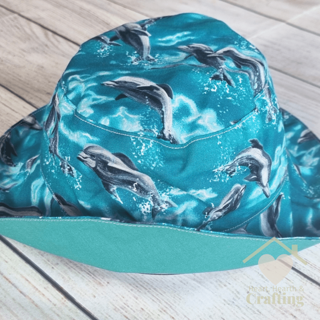 Dolphin Bucket Hat - Easy Sewing Project