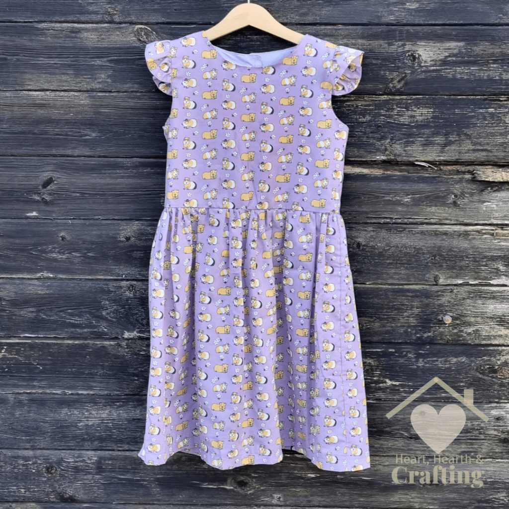 Sewing a Guinea Pig Dress with Peek-A-Boo Pattern's Wildflower