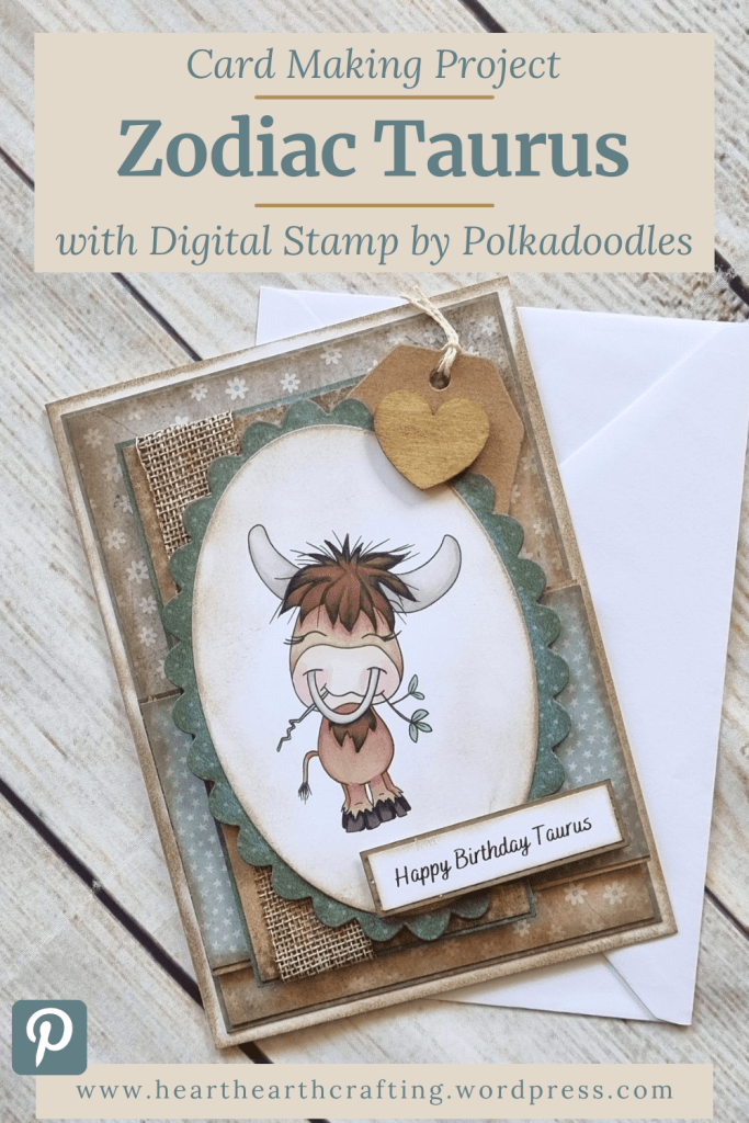 Taurus Zodiac – Card Making Inspiration Pinterest Pin