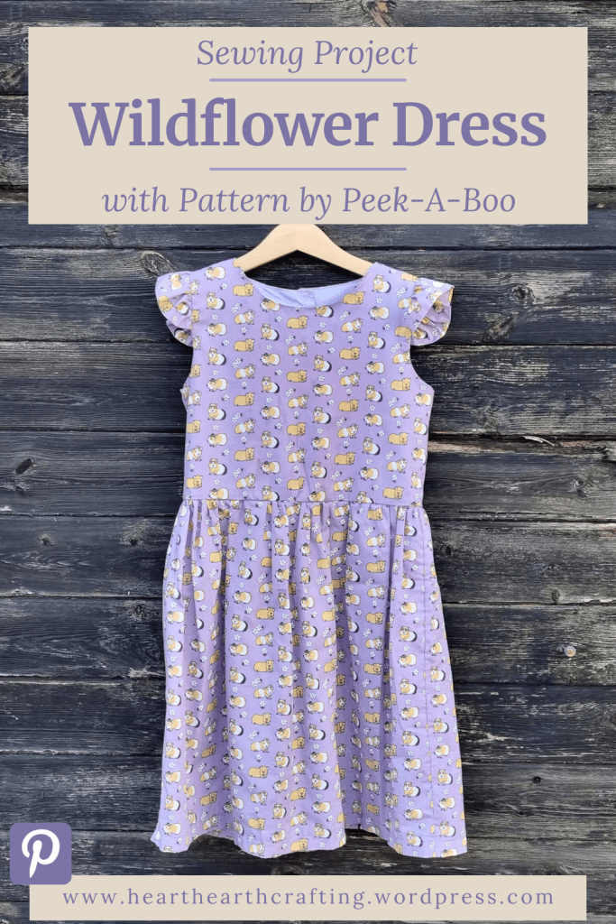 Sewing a Guinea Pig Dress with Peek-A-Boo Pattern's Wildflower Pinterest Pin