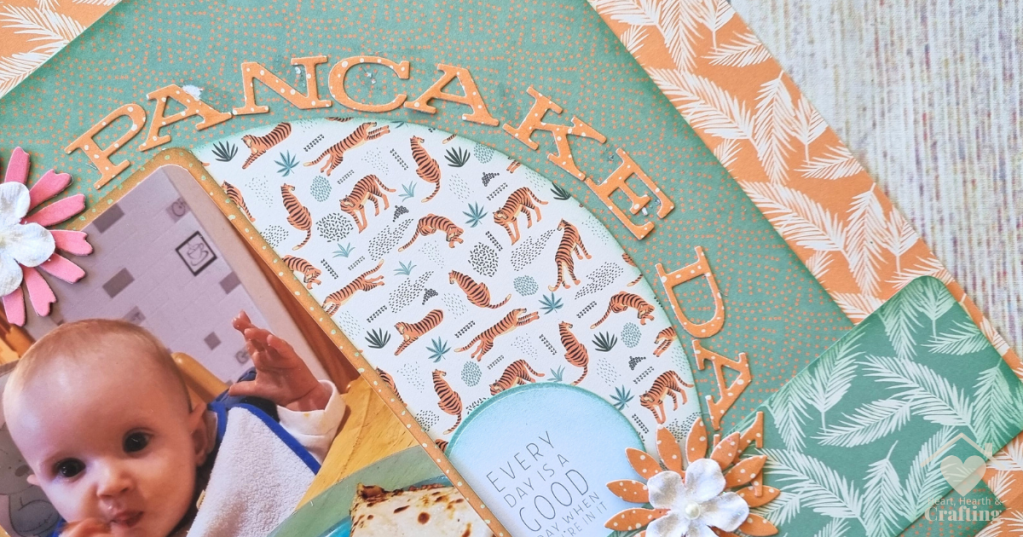 Baby's First Pancake Day Scrapbook Layout