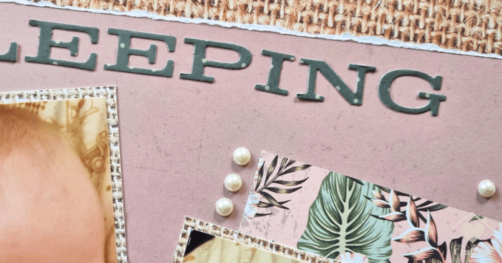 Sleeping Beauty Baby Scrapbook Page