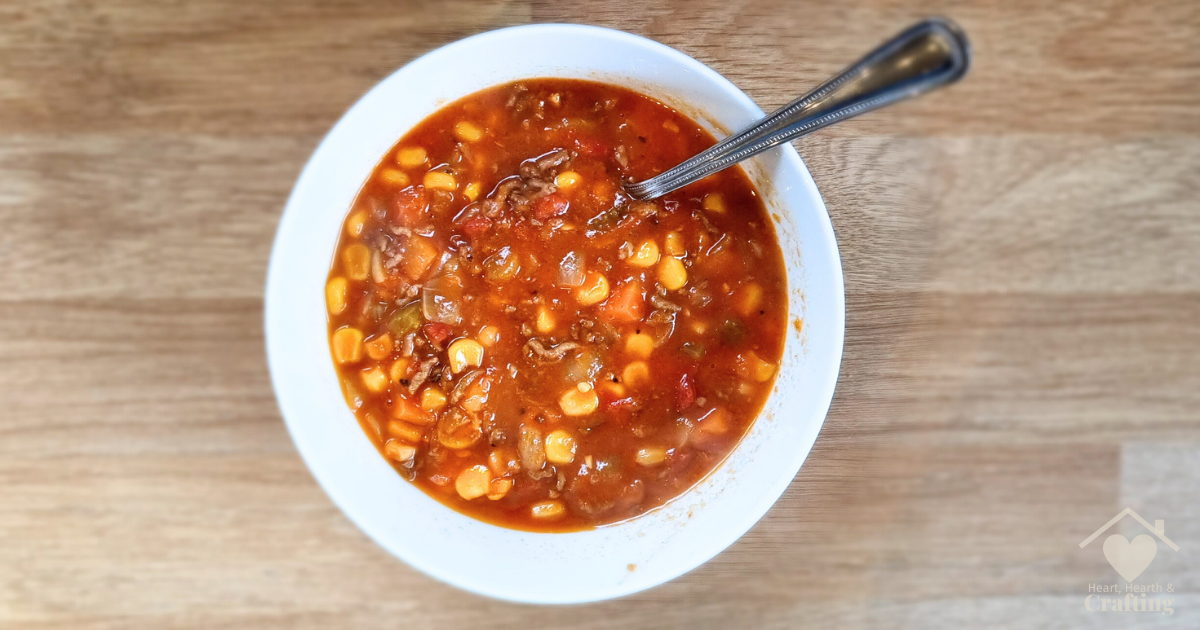 Beef and Vegetable Soup [Batch Cook Recipe]