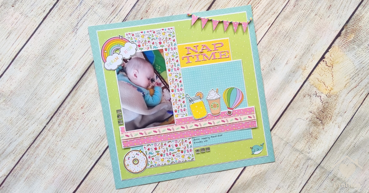 Nap Time – Baby Scrapbook Inspiration