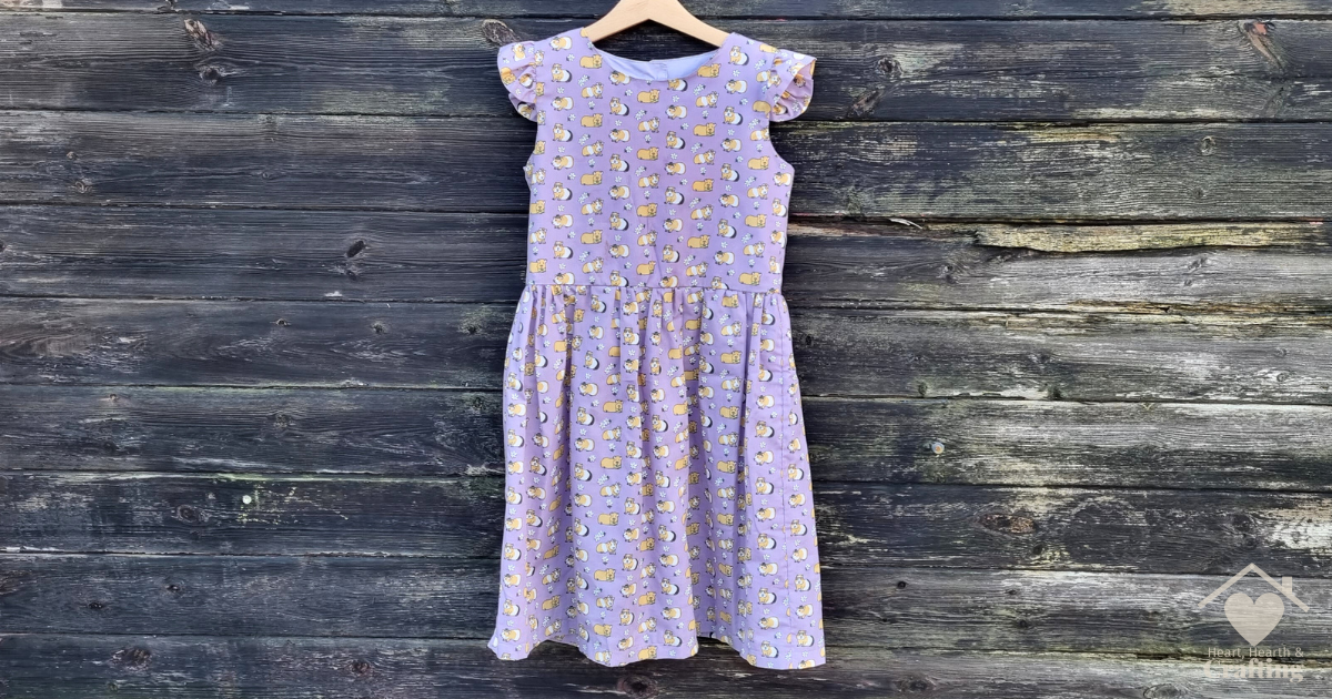 Sewing a Guinea Pig Dress with Peek-A-Boo Pattern’s Wildflower