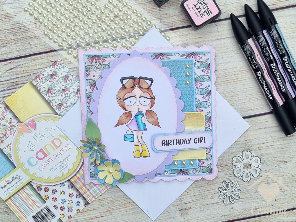 Rebel Girl Milkshake Drink Card Making Project