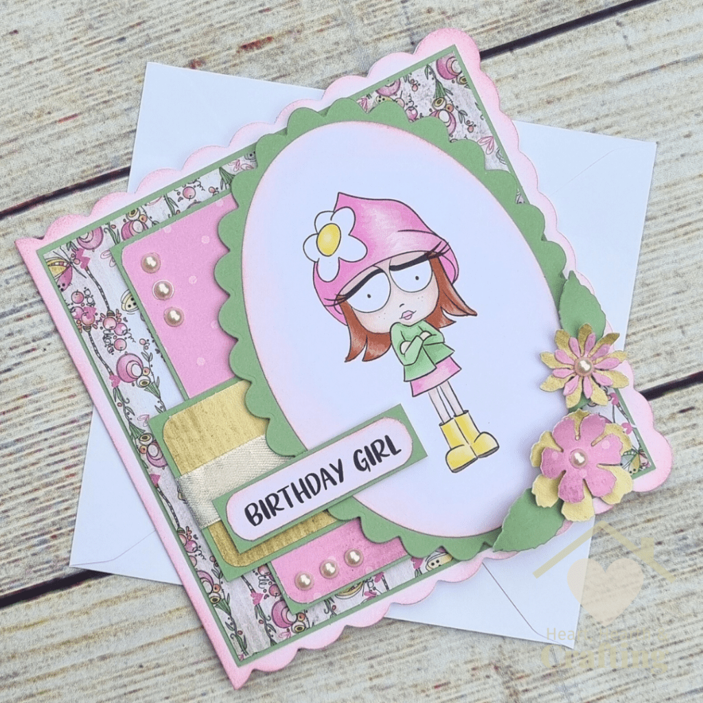 Rebel Girl Sulky Attitude Card Making Project