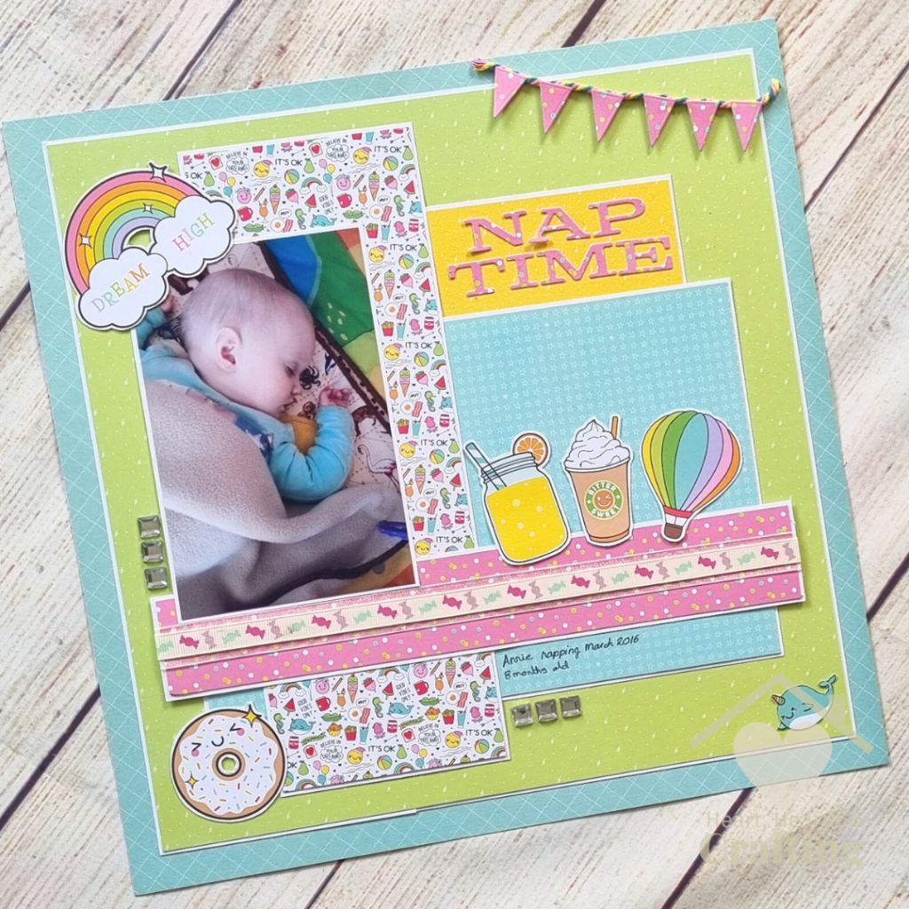 Nap Time - Baby Scrapbook Inspiration