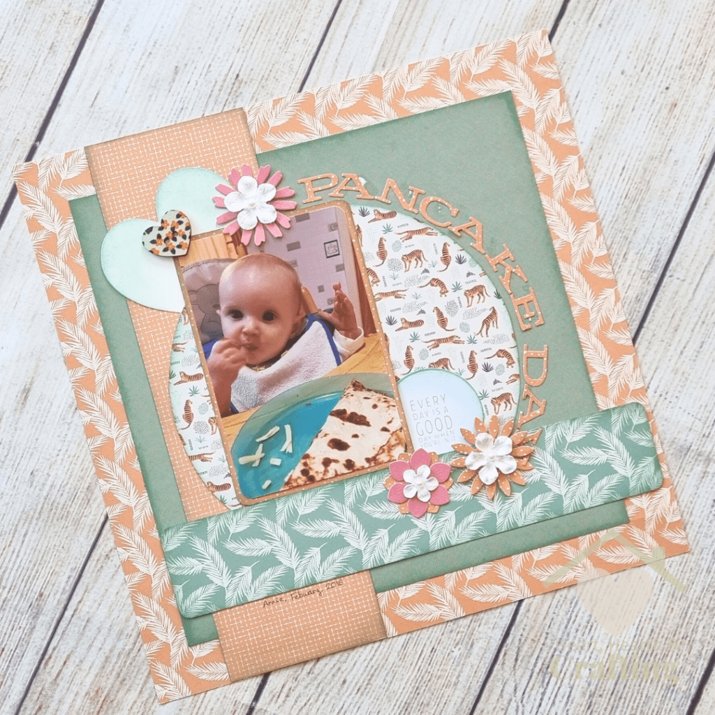 Baby's First Pancake Day Scrapbook Layout