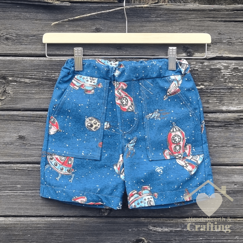Peek-A-Boo Pattern's Rough & Tumble Shorts- Sewing Pattern Hack