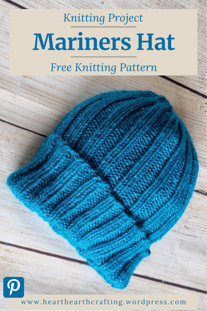 Teal Mariners Hat [With Free Knitting Pattern] Pinterest Pin