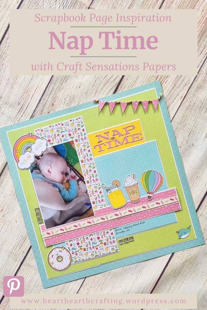 Nap Time - Baby Scrapbook Inspiration Pinterest Pin