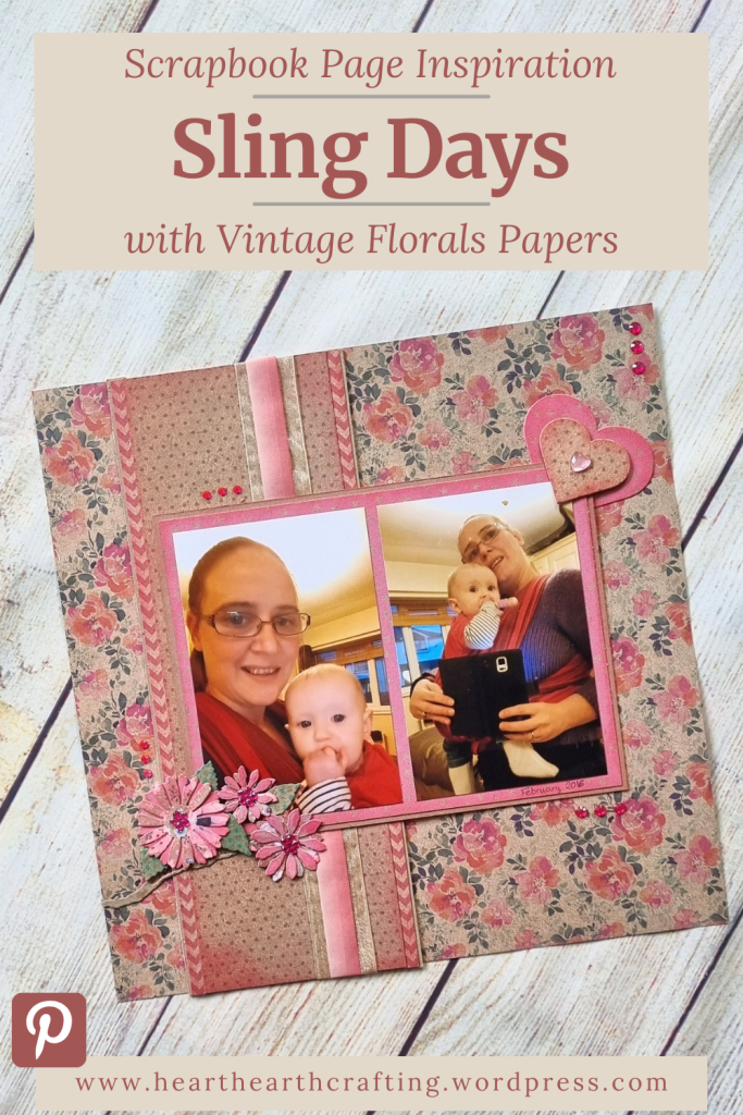 Sling Days - Scrapbook Page Inspiration Pinterest Pin
