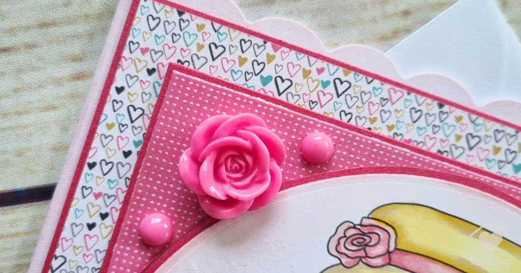 Polkadoodles Ballerina - Handmade Card