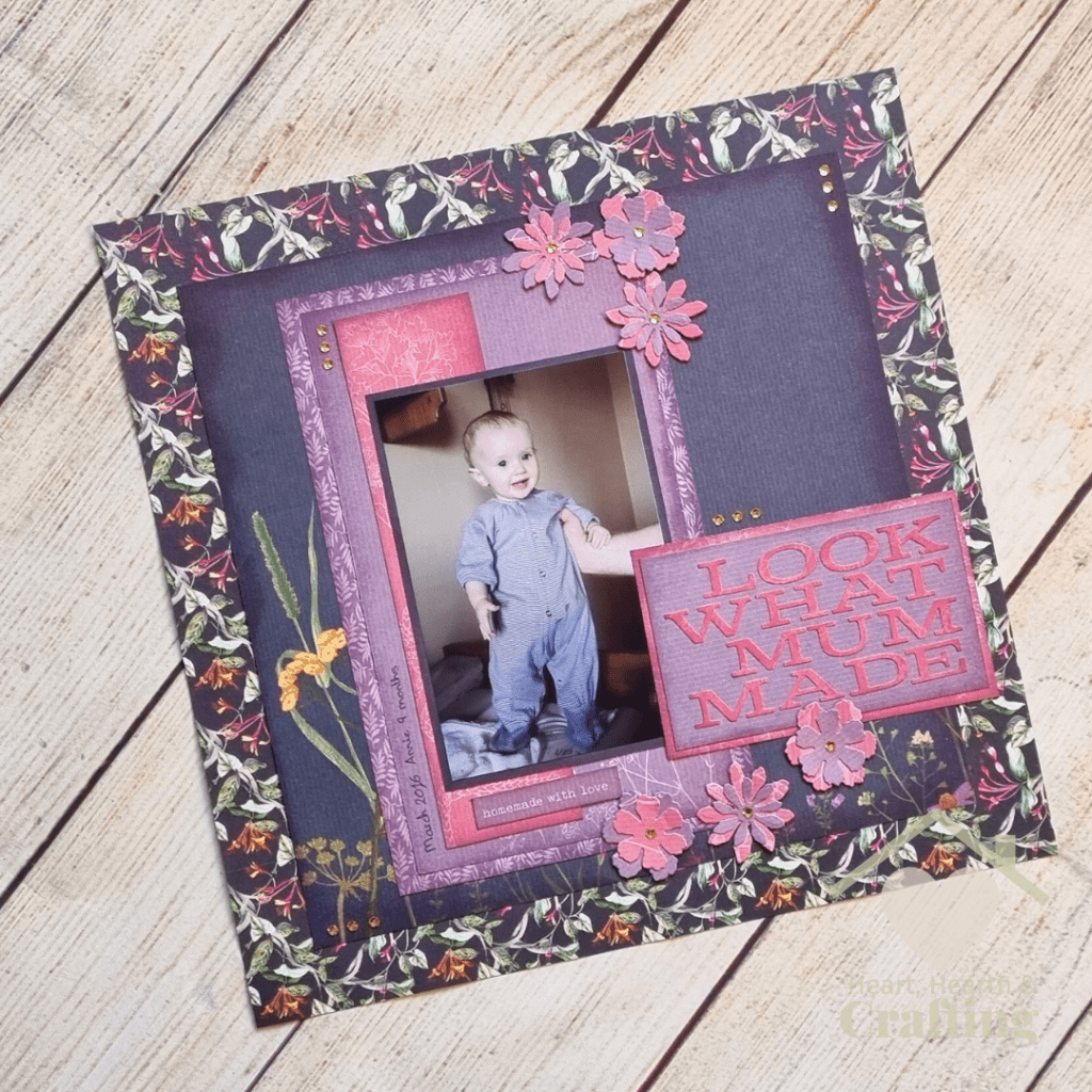 Look What Mummy Made - Sewing Scrapbook Layout