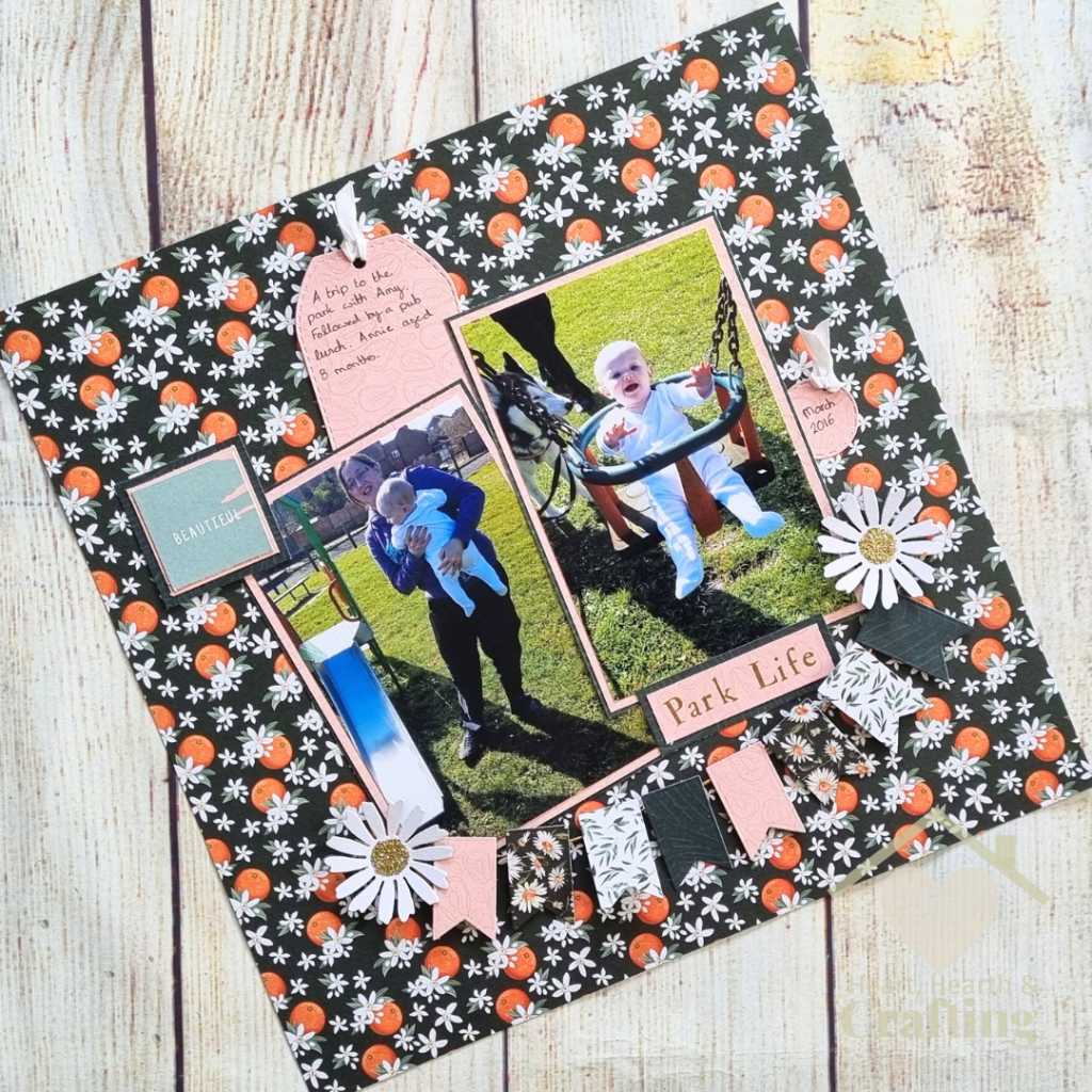 Park Life Baby Scrapbook Inspiration