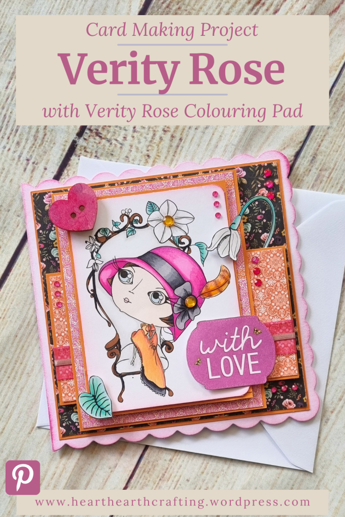 Verity Rose Moonstruck - Handmade Greetings Card Pinterest Pin