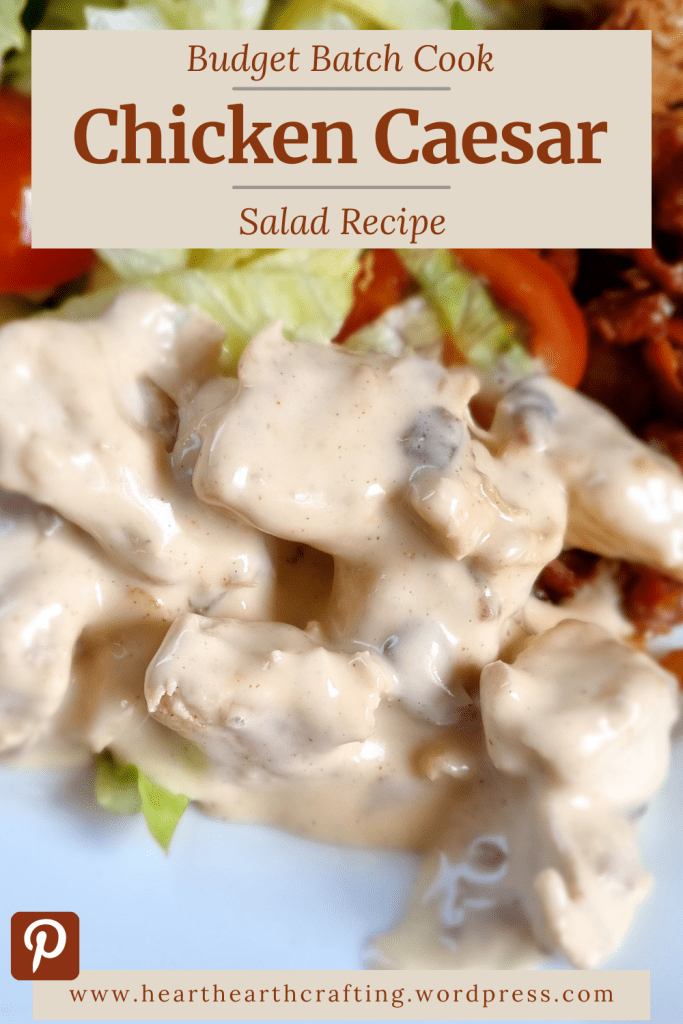 Chicken Caesar Salad - Meal Prep Recipe Pinterest Pin