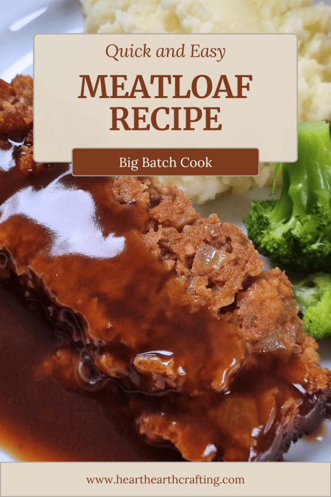 Batch Cook Meatloaf Recipe Pinterest Pin