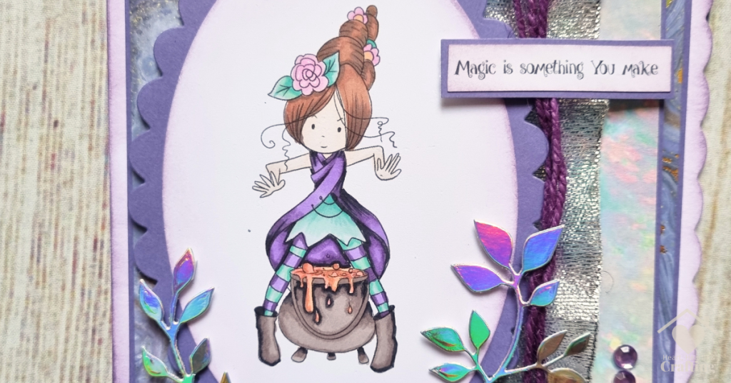 How to Make a Witchy Card for Halloween - Willa Witch