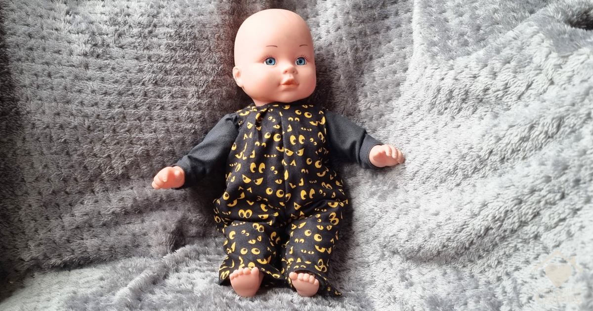 McCalls 4338 Dolls Halloween Romper Sewing Project
