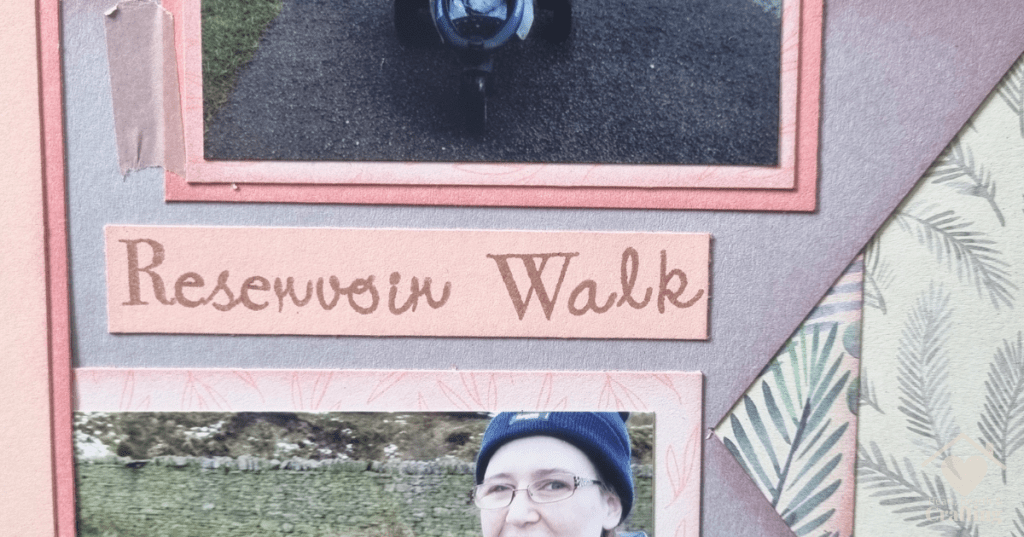 Reservoir Walk Scrapbook Layout | 12x12 Scrapbooking Idea