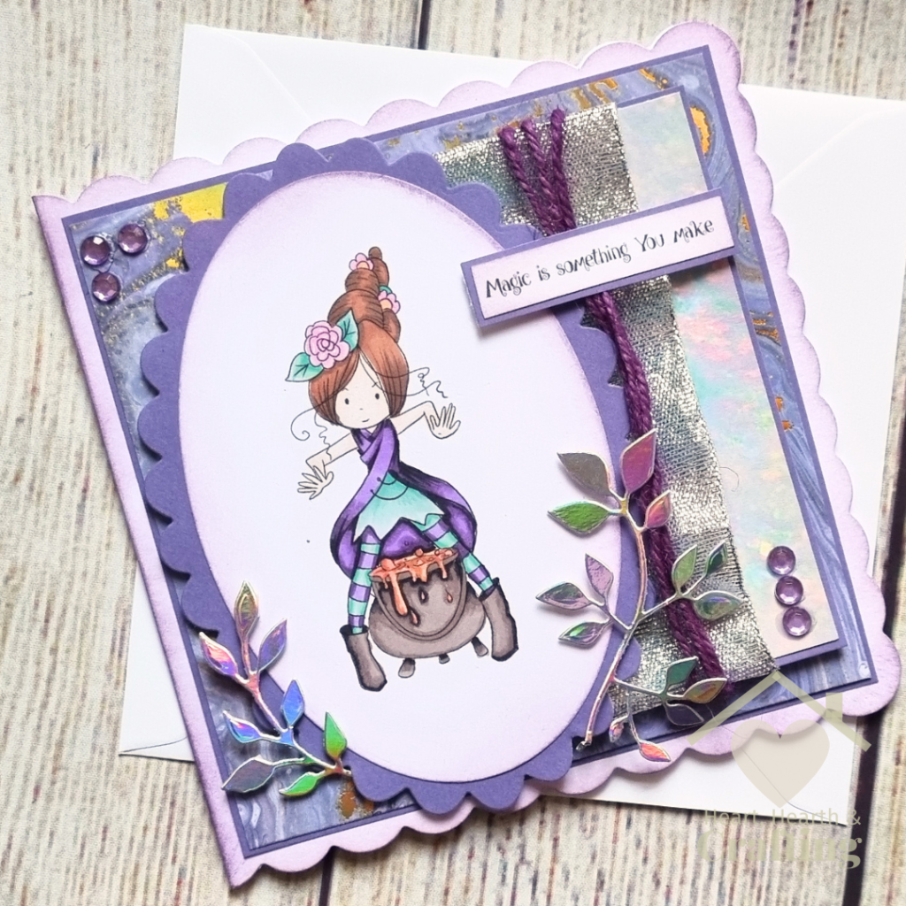How to Make a Witchy Card for Halloween - Willa Witch