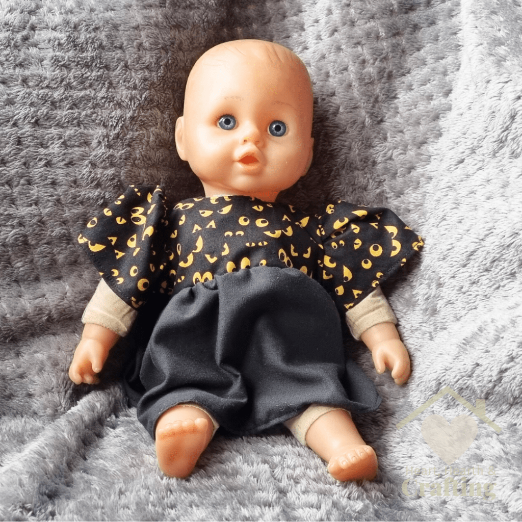 McCalls 4338 Dolls Halloween Dress Sewing Project