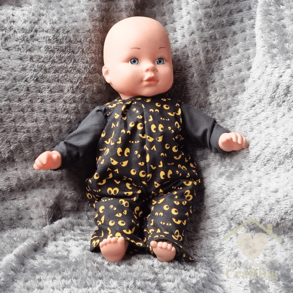 McCalls 4338 Dolls Halloween Romper Sewing Project