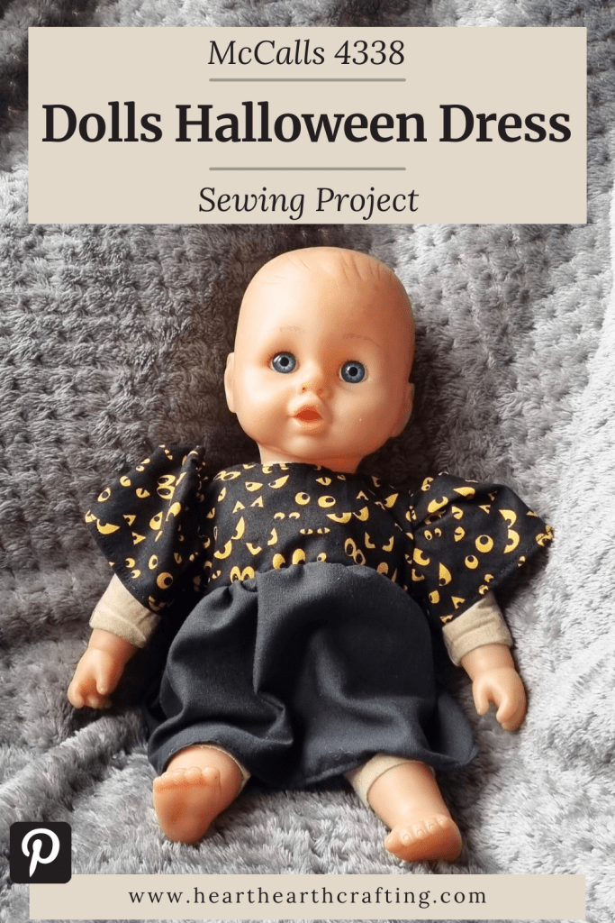 McCalls 4338 Dolls Halloween Dress Sewing Project Pinterest Pin