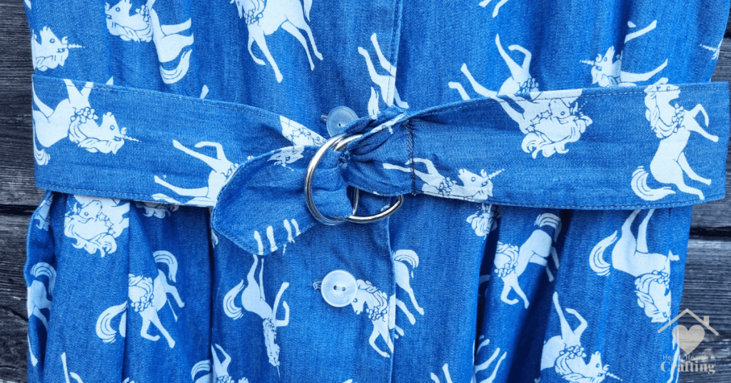 Unicorn Chambray Dress - Burda 7179 Sewing Project